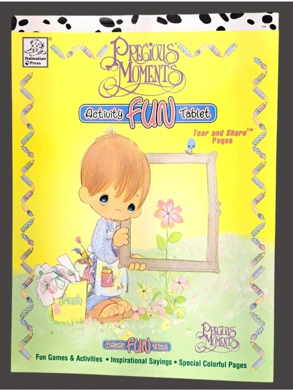 Vintage Precious Moments Activity Fun Tablet Tear Share Pages Inspirational New